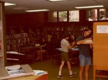 Kids in the Children's Library on opening day